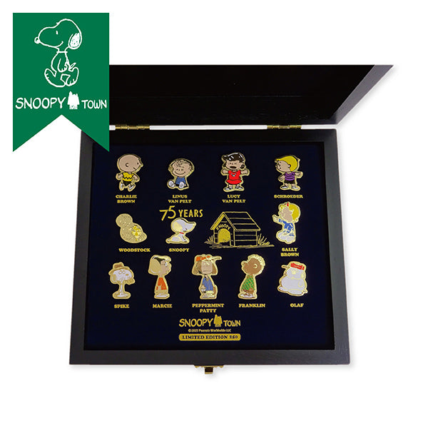 スヌーピー 記念ピンバッジセット (PEANUTS75周年 FRIENDS)