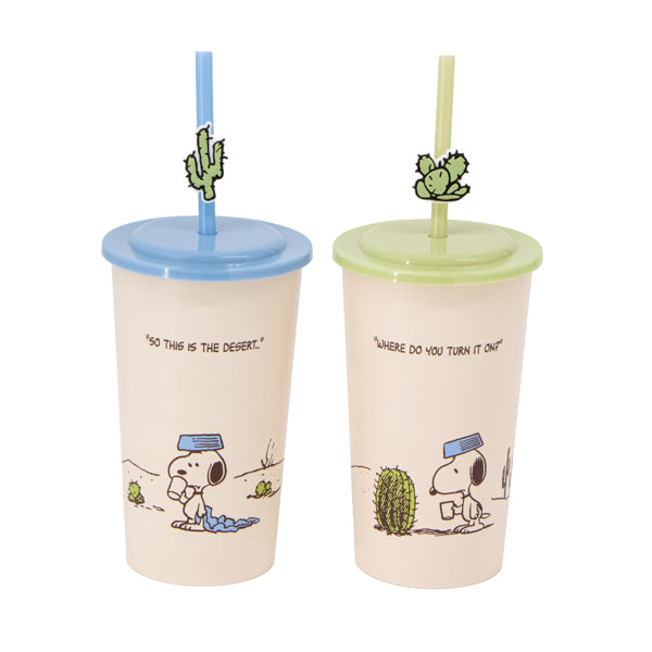 SNOOPY GARDEN リユーザブルカップセット(砂漠の水一杯)