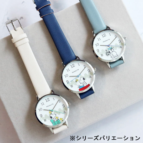 スヌーピー カジュアルレザーウォッチY