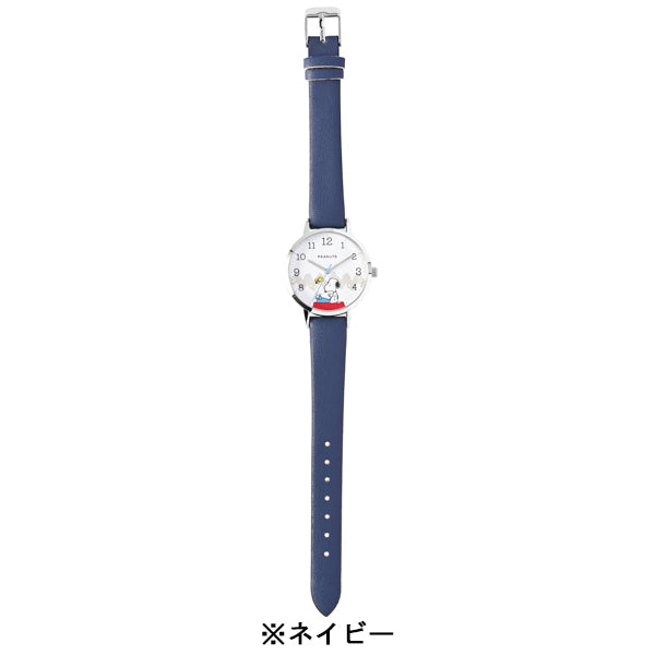 スヌーピー カジュアルレザーウォッチY