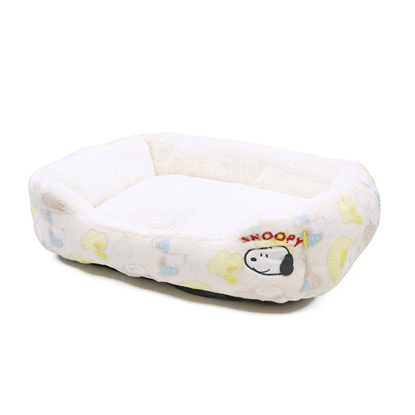 スヌーピー 雲柄ボアソファ