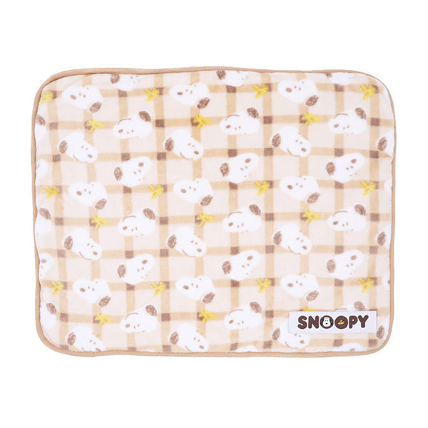 スヌーピー チェックボアブランケットM
