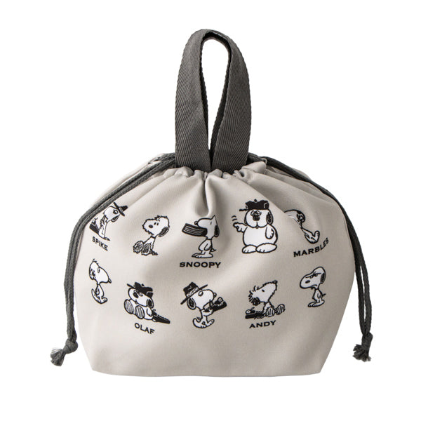 スヌーピー 持ち手付きランチ巾着 (Have a blast)