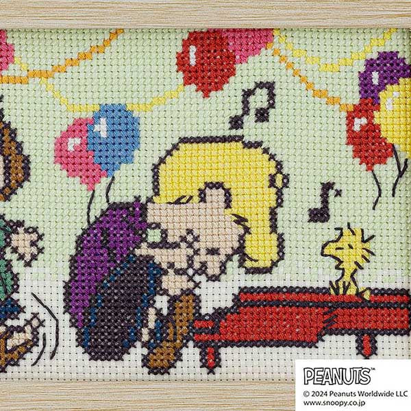 【手芸キット】 クロスステッチフレーム<SNOOPY CELEBRATION>