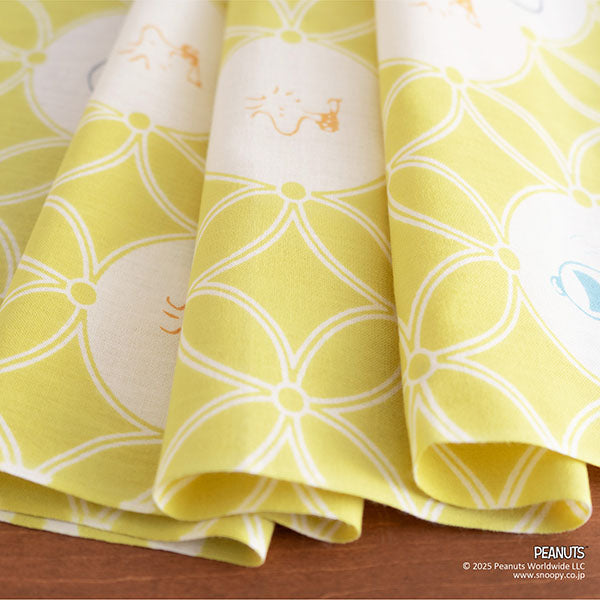 スヌーピー かまわぬ てぬぐい (スヌーピー七宝)