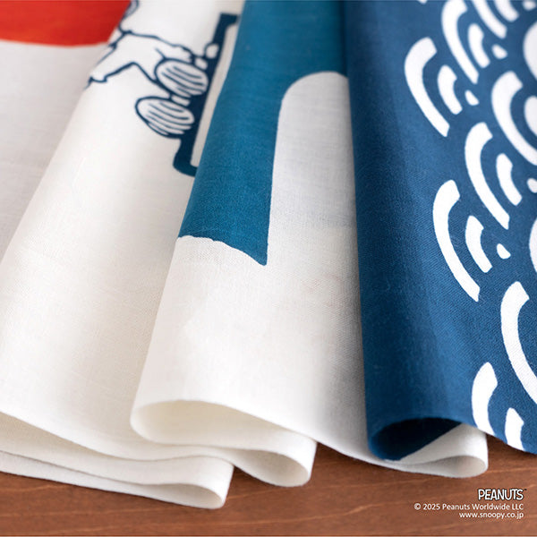 スヌーピー かまわぬ てぬぐい (富士山とスヌーピー)