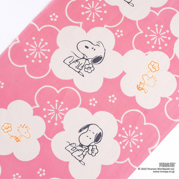 スヌーピー かまわぬ てぬぐい (梅文様スヌーピー)
