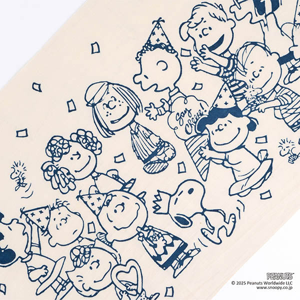 スヌーピー かまわぬ てぬぐい (75th全員集合)