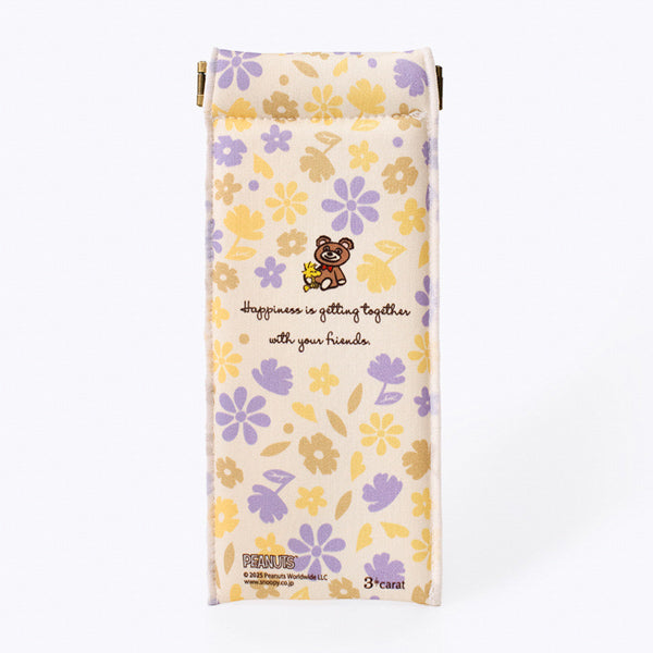 スリムキャンディポーチ・PEANUTS (花柄スヌーピー&ベア)