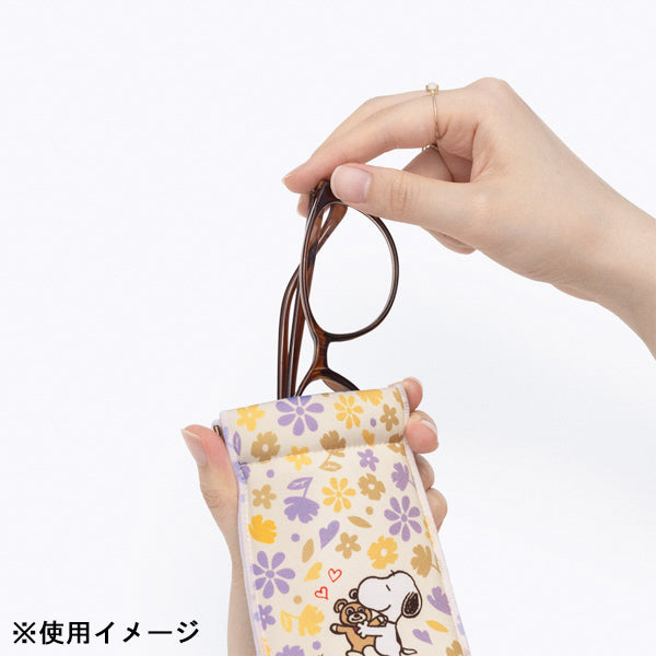 スリムキャンディポーチ・PEANUTS (花柄スヌーピー&ベア)