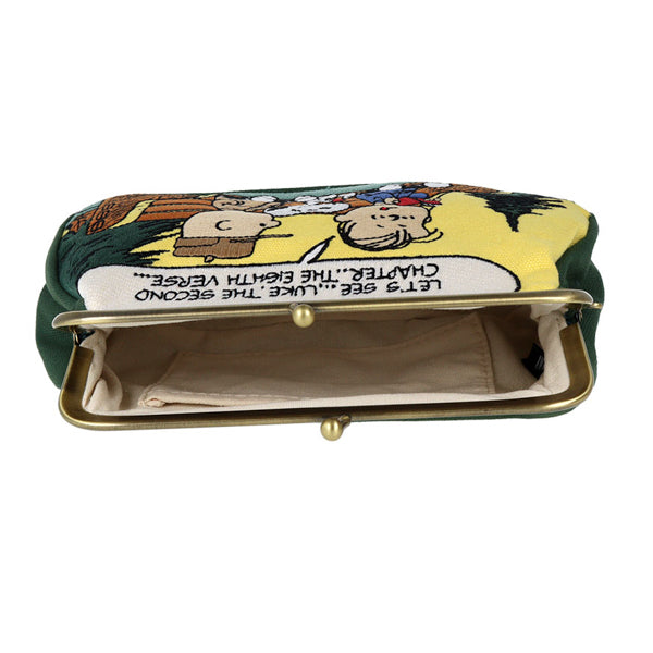 スヌーピー 畳刺繍ペンポーチ がま口 (ピクニック/NewLifeCollection)