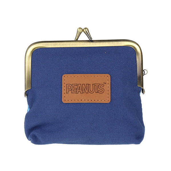 スヌーピー 畳刺繍ミニポーチ がま口 (ハート/NewLifeCollection)