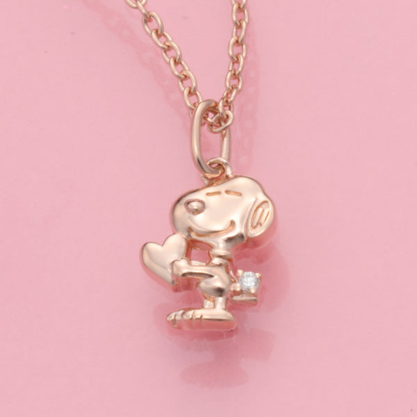 HUGハートスヌーピー プチペンダント