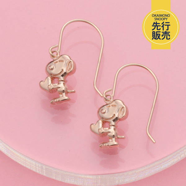 HUGハートスヌーピー プチピアス