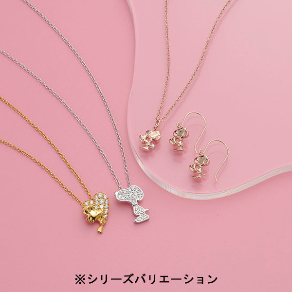 HUGハートスヌーピー プチピアス