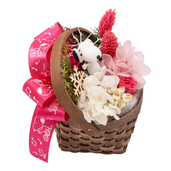 スヌーピー ウィンターバスケット