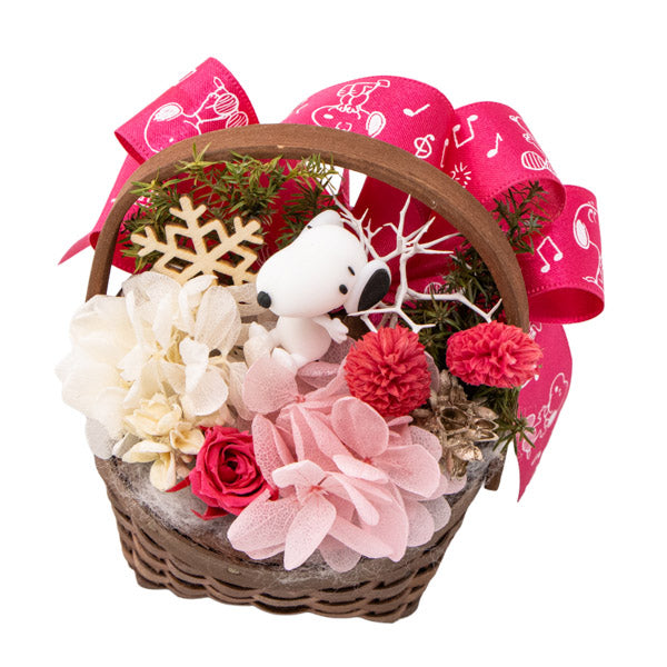 スヌーピー ウィンターバスケット