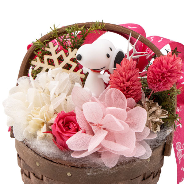 スヌーピー ウィンターバスケット