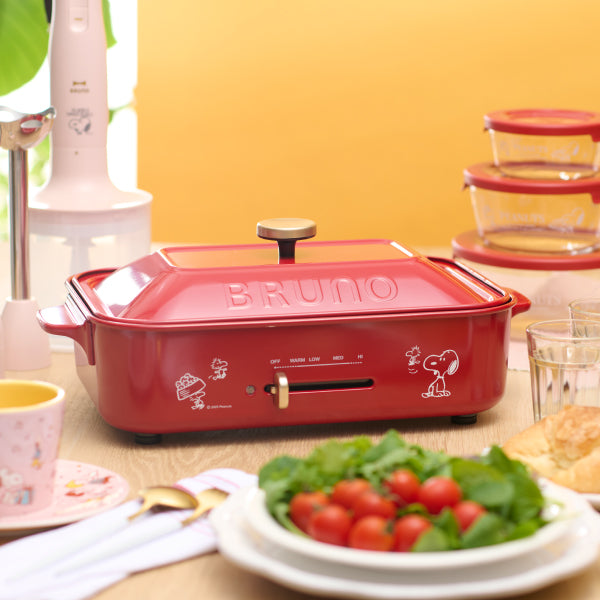 【おかいものSNOOPY限定】BRUNOコンパクトホットプレート (SNOOPY&Woodstock)