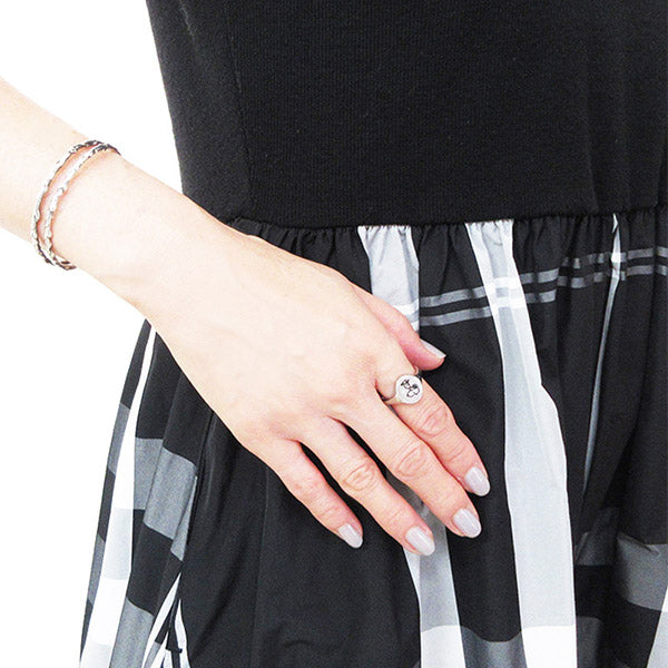 PEANUTS 「phitenモデル」スヌーピー オーバル型 スマイルリング