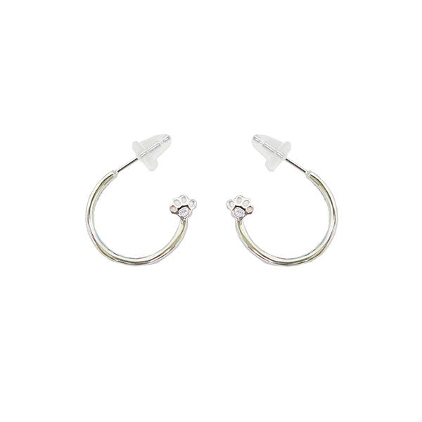 スヌーピー 足跡フープピアス