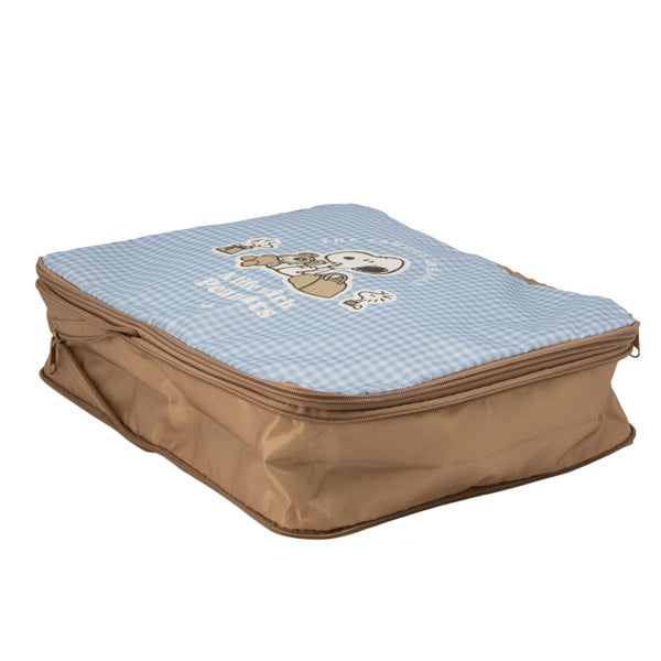 スヌーピー 圧縮ポーチL (スヌーピーとくま)