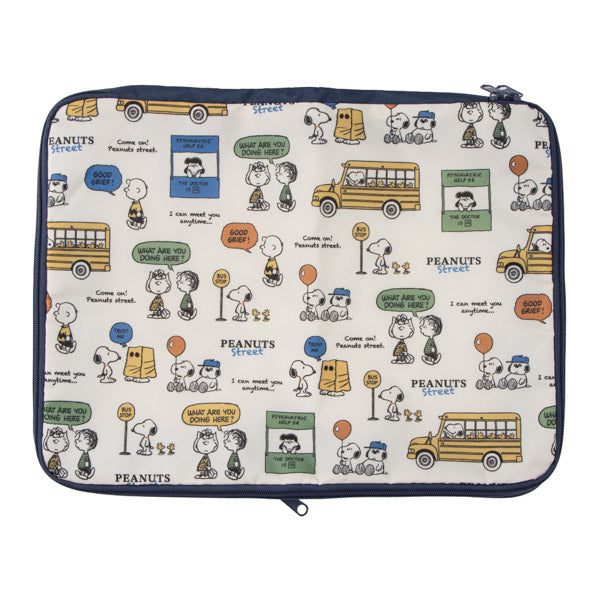 スヌーピー 圧縮ポーチL (PEANUTS STREET)