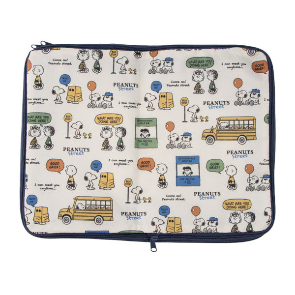 スヌーピー 圧縮ポーチL (PEANUTS STREET)