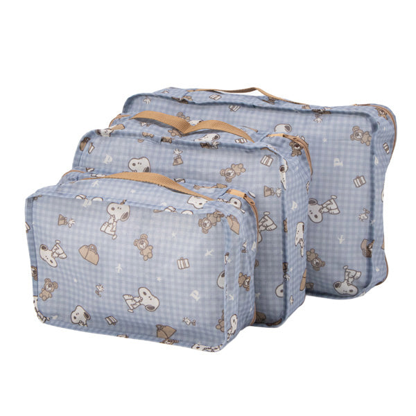 スヌーピー メッシュポーチ 5点セット (スヌーピーとくま)