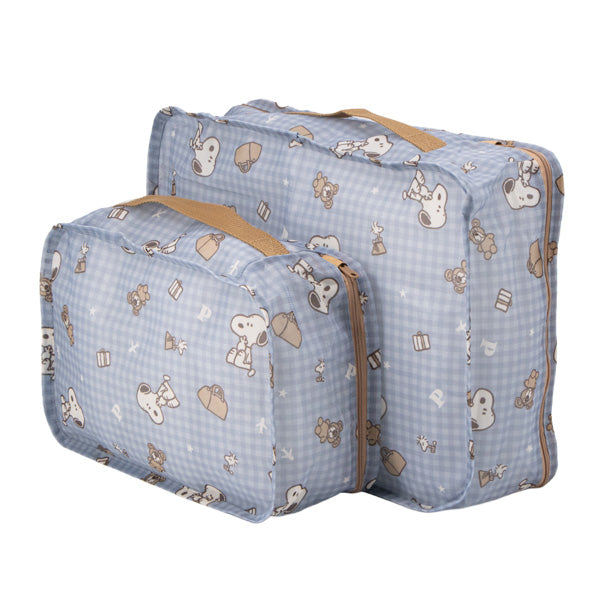 スヌーピー メッシュポーチ 2点セット (スヌーピーとくま)