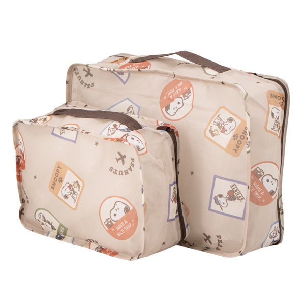 スヌーピー メッシュポーチ 2点セット (Let's take a trip)