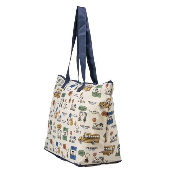 スヌーピー 折りたたみボストンバッグ (PEANUTS STREET)