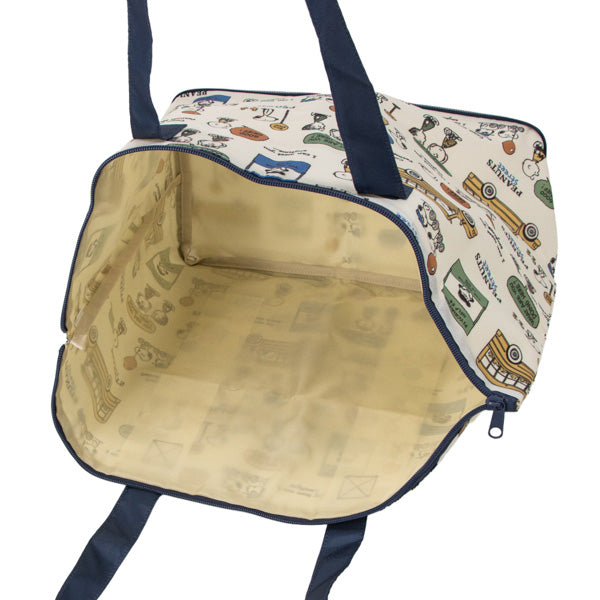 スヌーピー 折りたたみボストンバッグ (PEANUTS STREET)