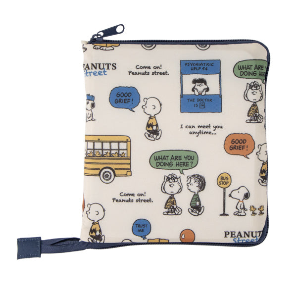 スヌーピー 折りたたみボストンバッグ (PEANUTS STREET)