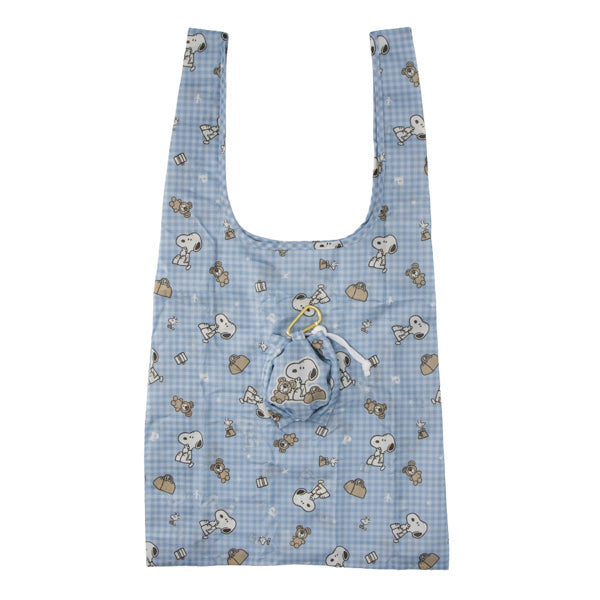 スヌーピー ポーチ付きエコバッグ (スヌーピーとくま)