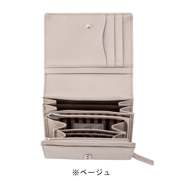 スヌーピー 2ルーム二つ折財布 (ステッチシリーズ)