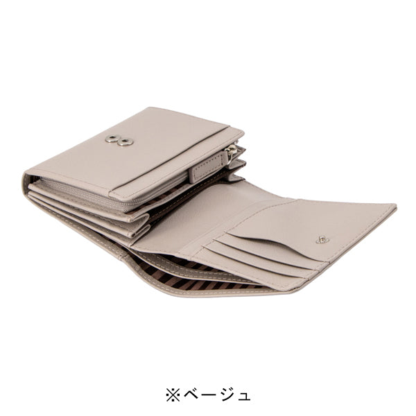 スヌーピー 2ルーム二つ折財布 (ステッチシリーズ)