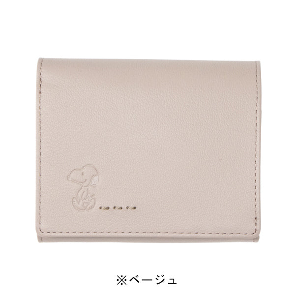 スヌーピー 2ルーム二つ折財布 (ステッチシリーズ)