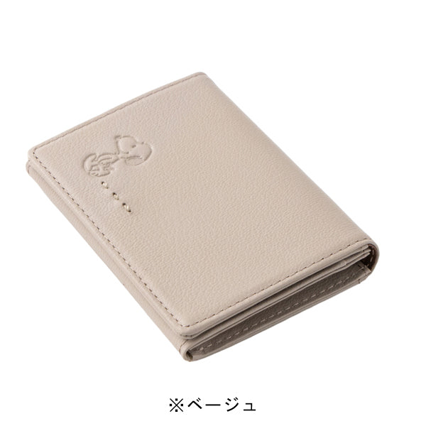 スヌーピー ファスナー付きパスケース (ステッチシリーズ)