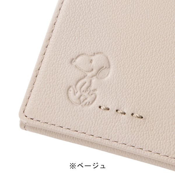 スヌーピー ファスナー付きパスケース (ステッチシリーズ)
