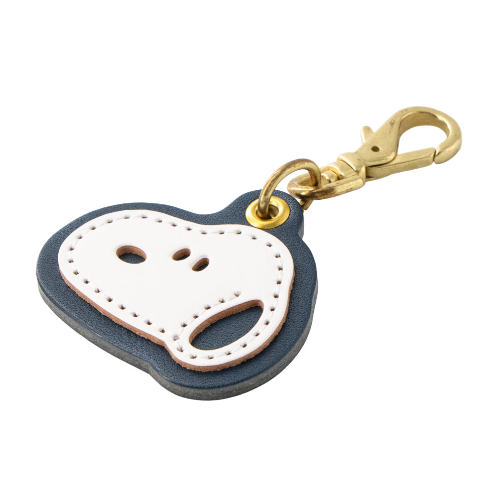 スヌーピー 栃木レザーチャーム（ネイビー／小さな革工房）