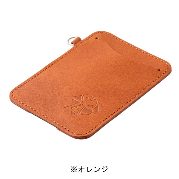 スヌーピー 栃木レザー75th パスケース