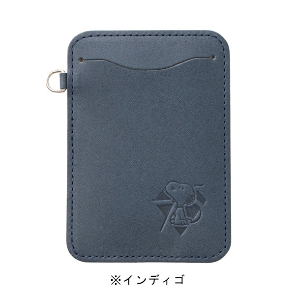 スヌーピー 栃木レザー75th パスケース