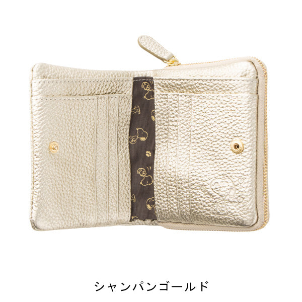 スヌーピー 二つ折れ財布 (かるふわシリーズ)
