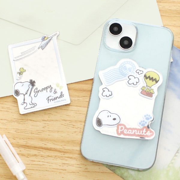 スヌーピー アクリルミラーシール