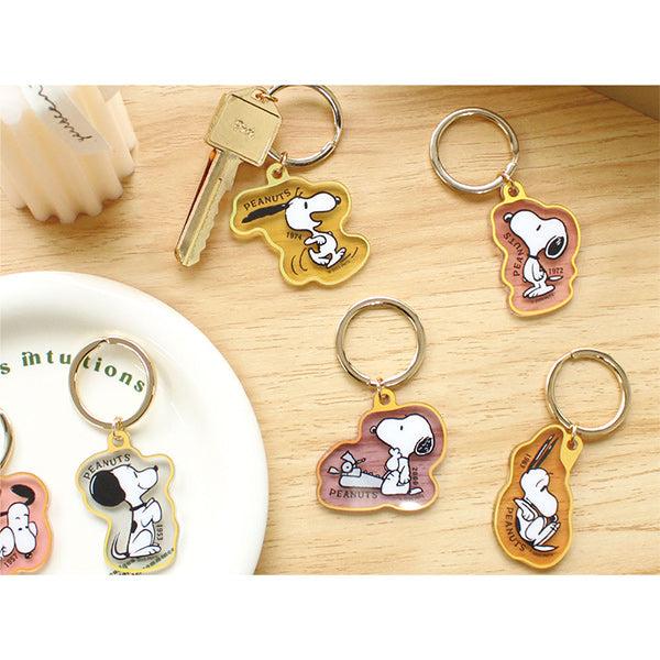 スヌーピー シークレットフレーミングカラーキーリング