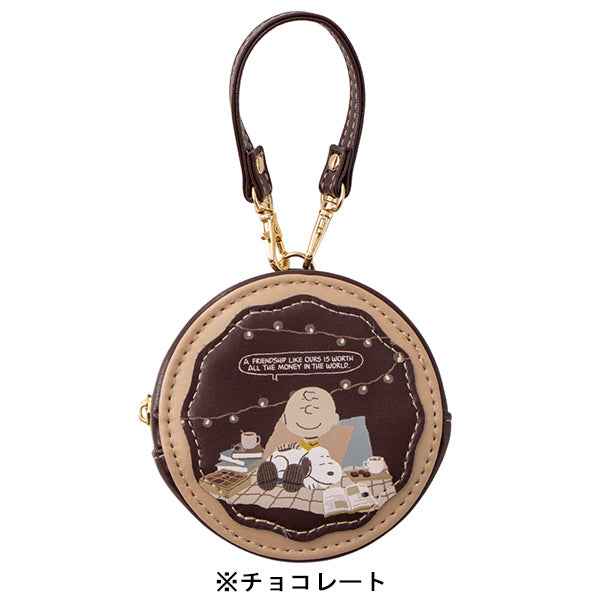 スヌーピー ラウンドマカロンポーチ (Love&Sweetsシリーズ)