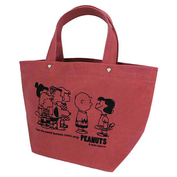 PEANUTS×一澤信三郎帆布コラボ トートバッグ小 (赤)