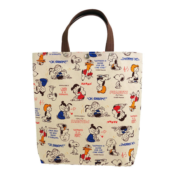 PEANUTS×一澤信三郎帆布コラボ トートバッグタテ (総柄)