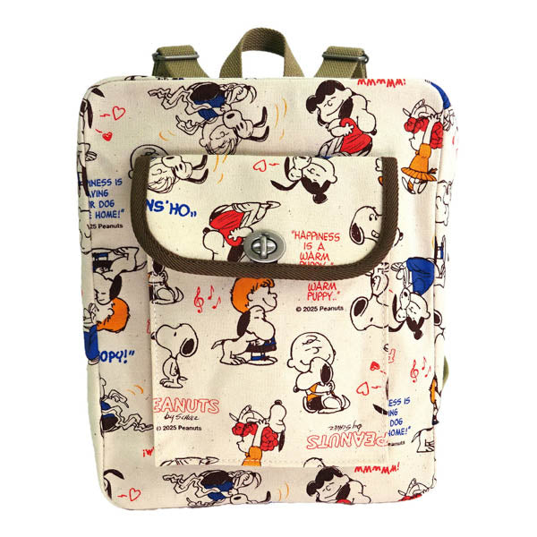 PEANUTS×一澤信三郎帆布コラボ リュック (総柄)